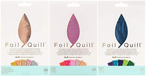 We R Memory Keepers - Foil Quill 4 x 6 Foiling Sheets - Shining Starling, Flamingo and Peacock - 3 Colorful Foil Packages: Uanna Store