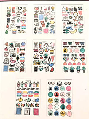 All The Fun Things Sticker Book, 180 pcs, Phrases, Icons, Words, Trending