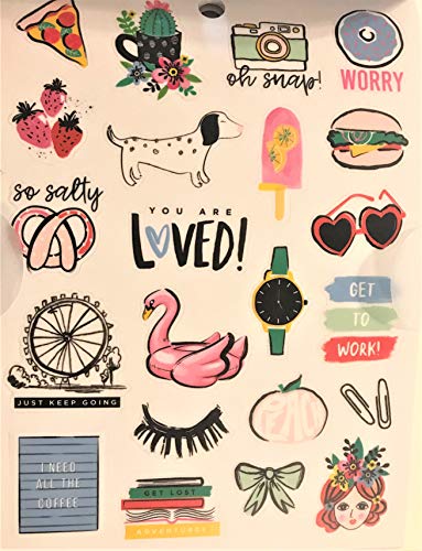 All The Fun Things Sticker Book, 180 pcs, Phrases, Icons, Words