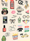 All The Fun Things Sticker Book, 180 pcs, Phrases, Icons, Words, Trending